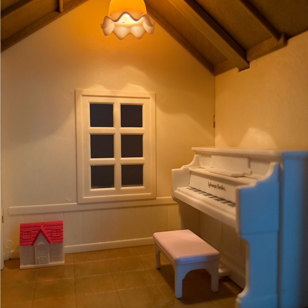 Calico Critter Red Roof Country Home ***working Lights & Extra Parts - Picture 10 of 15